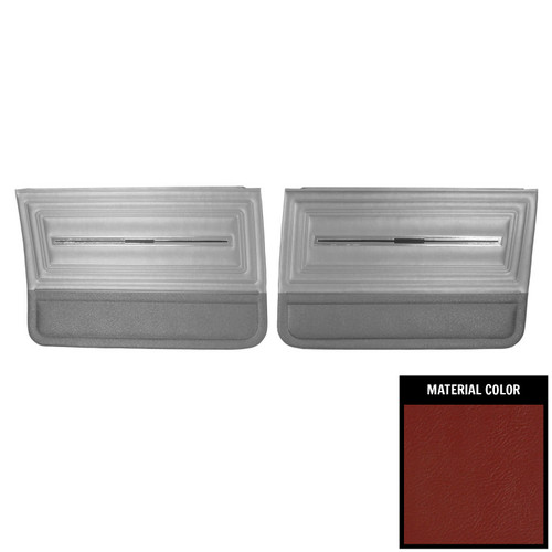 1966 Chevelle; 4 Door Sedan/Wagon; Rear Door Panels; Red (66AD4D30)