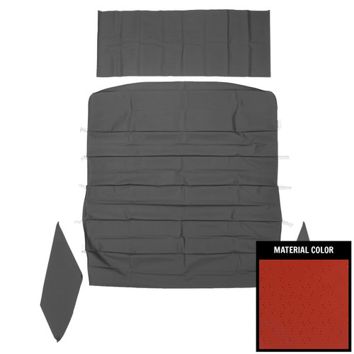 1966-67 Pontiac GTO, LeMans; 2 Dr Hdtp; Dlx 2nd Design Prfrated Hdliner; Brt Red