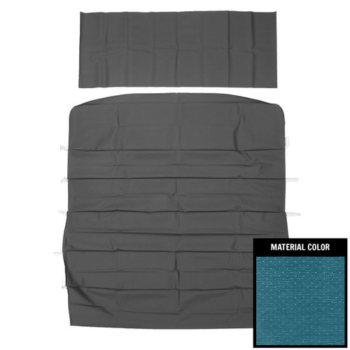 1967 Chevelle; 2 Door Hardtop; Standard 2nd Design Surrey Headliner; Bright Blue