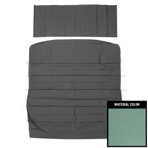 1966-67 Chevelle; 2 Dr Hardtop; Standard 2nd Design Basketweave Headliner; Aqua