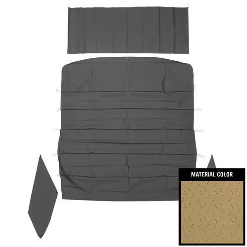 1966-67 Pontiac GTO, LeMans; 2 Dr Hdtp; Dlx 2nd Design Prforated Hdliner; Sndlwd