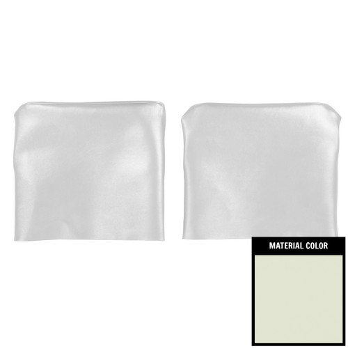1966-67 Chevelle; Bucket Seat Head Rest Covers; Fawn