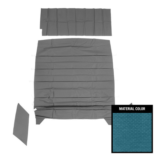 1966-67 Chevelle; 4 Door Hardtop; Deluxe Surrey Headliner; Bright Blue