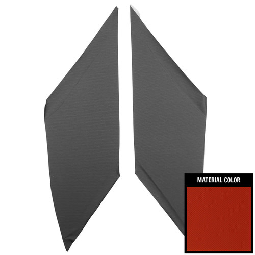 1966-67 Chevelle; 2 Door Hardtop; Basketweave Sail Panels; Bright Red