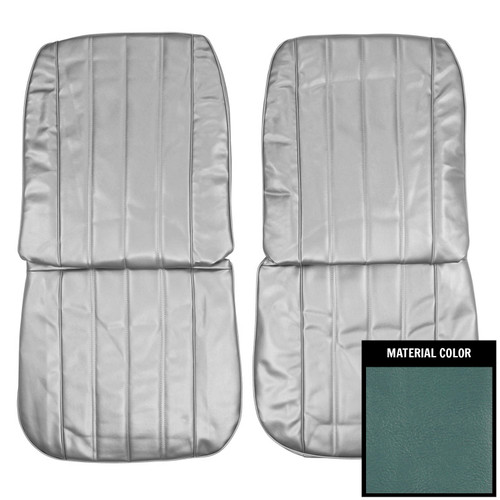 1966 Chevelle; Front Bucket Seat Covers; Light Blue