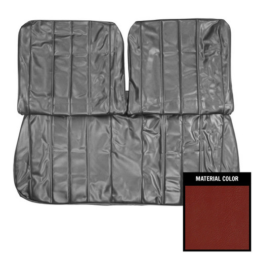 1966 Chevelle; w/o Armrest; Front Bench Seat Cover; Red