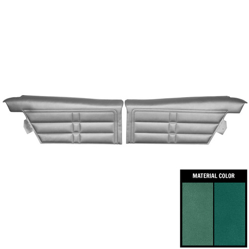 1966 Impala; Std/SS; Hardtop; Pre-Assembled Rear Side Panels; 2-Tone Aqua