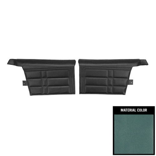 1966 Impala; Std/SS; Convertible; Pre-Assembled Rear Side Panels; 2-Tone Blue