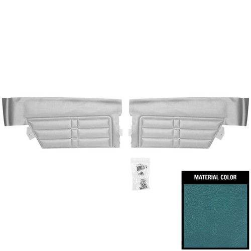 1966 Impala; Std/SS; Hardtop; Rear Side Panels; Bright Blue