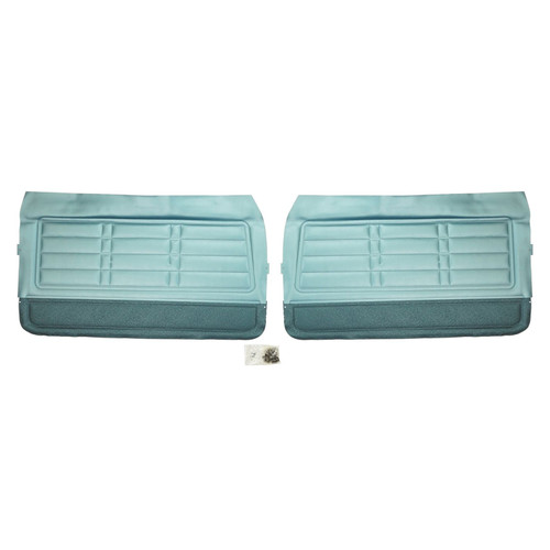 1966 Impala; Std/SS; Front Door Panels; 2-Tone Blue