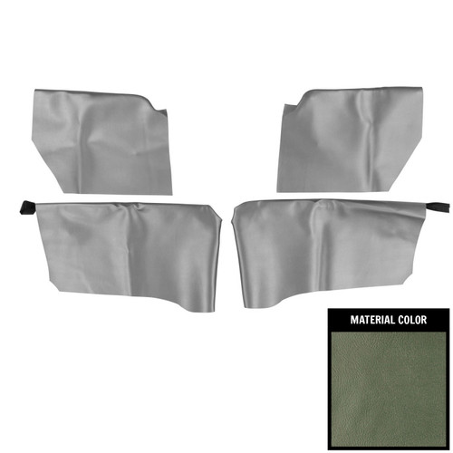 1966-67 Impala; Convertible; Rear Arm Rest Covers; Light Aqua