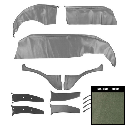 1965-66 Impala; 4 Door Wagon; Cargo Cover Set; Aqua