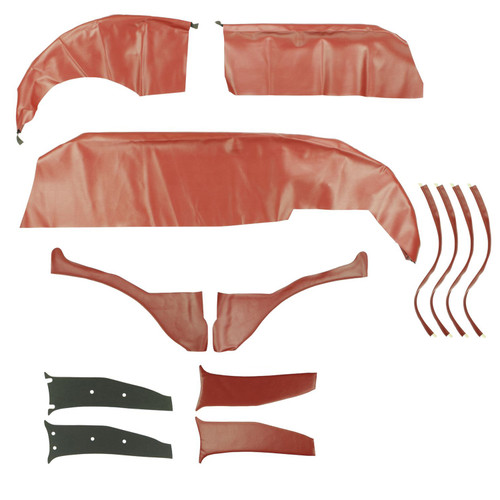 1965-66 Impala; 4 Door Wagon; Cargo Cover Set; Red
