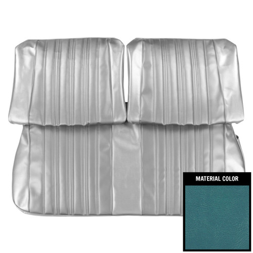 1966 Impala; Std/SS; Front Bench Seat Cover; Bright Blue