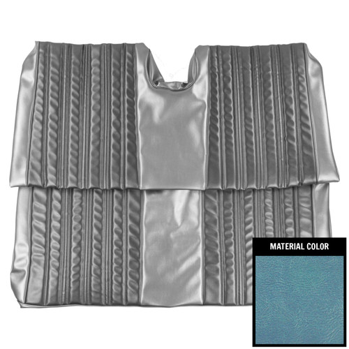 1966 Impala; Std/SS; Convertible; Rear Bench Seat Cover; Bright Blue