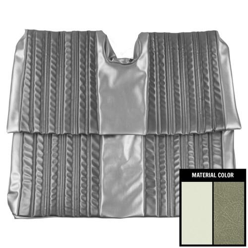 1966 Impala; Std/SS; Convertible; Rear Bench Seat Cover; 2-Tone Fawn