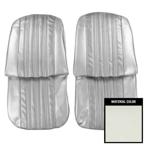 1966 Impala; Std/SS; Front Bucket Seat Covers; White