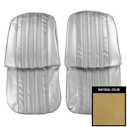 1966 Impala; Std/SS; Front Bucket Seat Covers; Gold