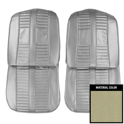 1966 Oldsmobile Cutlass; Holiday; Front Bucket Seat Covers; Parchment