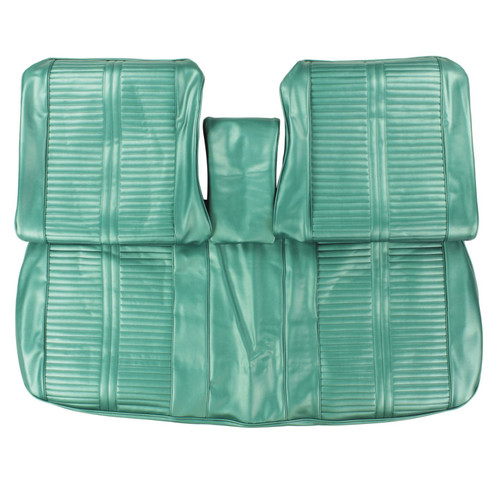 1966 Pontiac GTO, LeMans; w/ Armrest; Front Bench Seat Cover; Dark Aqua