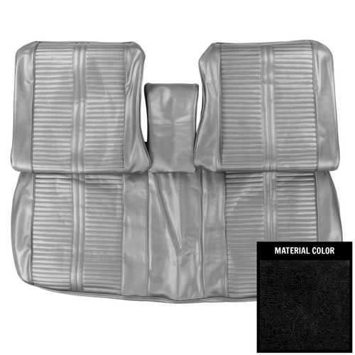 1966 Pontiac GTO, LeMans; w /Armrest; Front Bench Seat Cover; Black