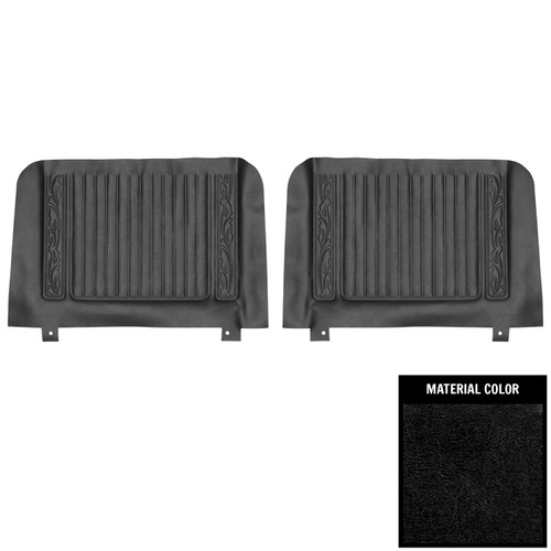 1966 Plymouth Satellite; Convertible; Rear Side Panels; Black