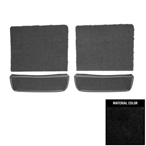1966-67 Dodge Charger; Front Bucket Seat Back Cover Kit; Black