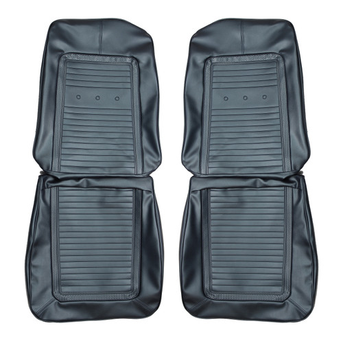 1966 Plymouth Barracuda; Fastback; Front Bucket Seat Covers; Metallic Navy