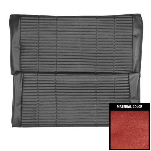 1966 Dodge Coronet; 500; Convertible; Rear Bench Seat Cover; Metallic Red