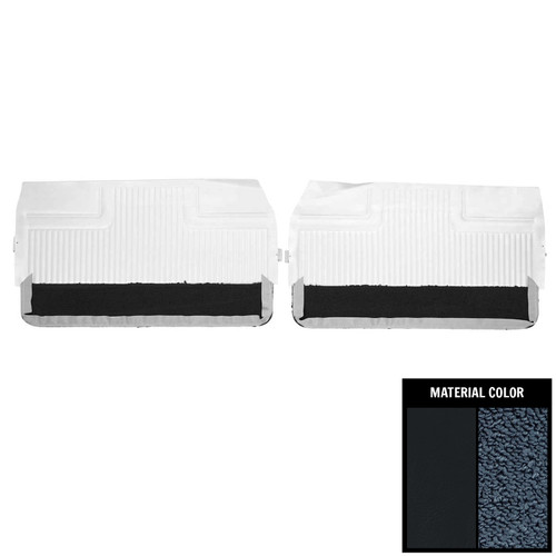 1966 Pontiac Grand Prix; Front Door Panels; Navy Blue
