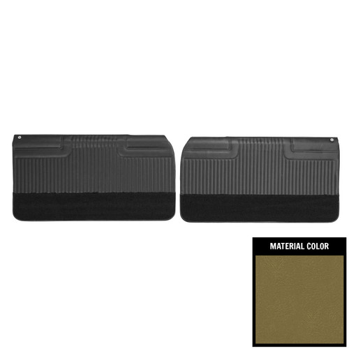 1966 Pontiac Grand Prix; Pre-Assembled Front Door Panels; Ivy Gold