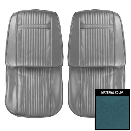 1966 Pontiac Catalina; 2+2; Front Bucket Seat Covers; Blue