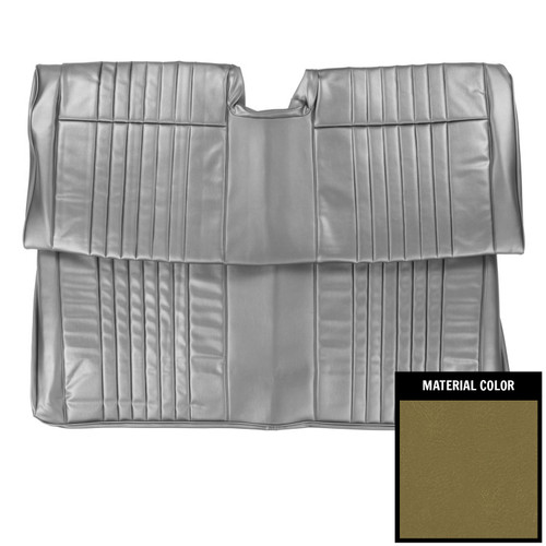 1966 Pontiac Bonneville; Hardtop; w/ Arm Rest; Rear Bench Seat Cover; Ivy Gold