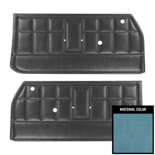 1966-67 Chevrolet Corvair Bright Blue Front Door Panels