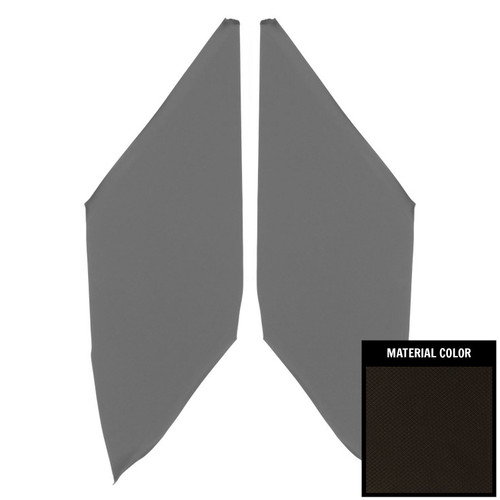 1966-67 Oldsmobile Cutlass; Sedan; Basketweave Sail Panels; Black