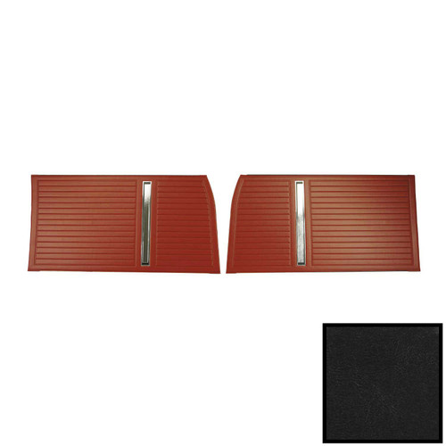 1966 Chevy II, Nova; 4 Door; Front Door Panels; Black