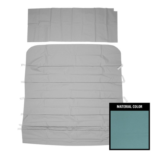 1966-67 Chevy II, Nova; 2 Door Hdtp; Standard Basketweave Headliner; Bright Blue