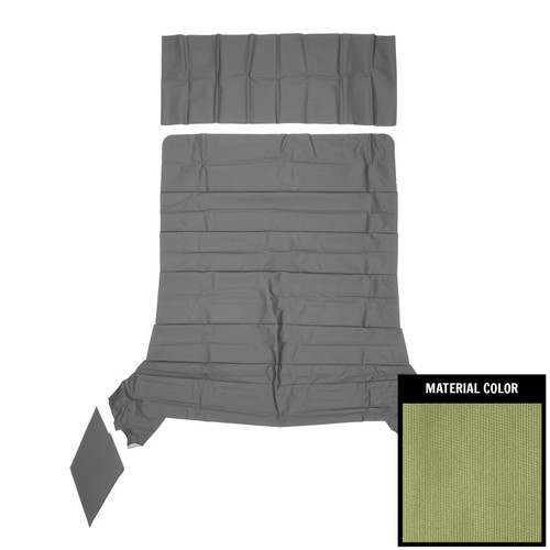 1966-67 Chevy II, Nova; 2 Door Sedan; Deluxe Ribbed Headliner; Ivy Gold