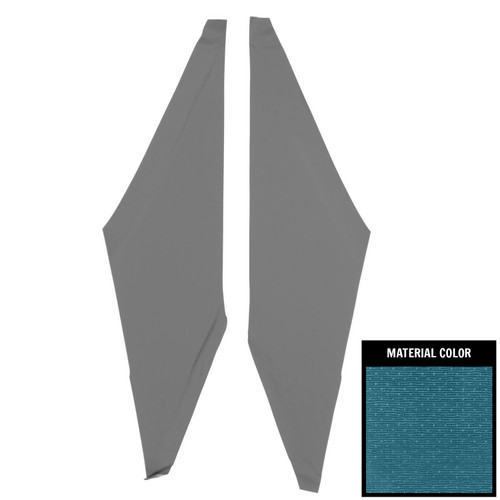 1966-67 Chevy II, Nova; 2 Door Hardtop; Surrey Sail Panels; Bright Blue