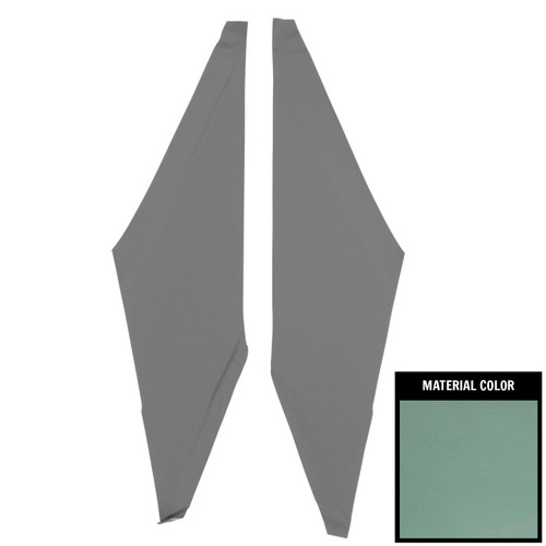 1966-67 Chevy II, Nova; 2 Door Hardtop; Basketweave Sail Panels; Aqua