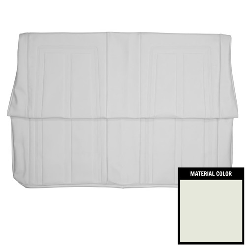 1966 Chevy II, Nova; SS; Hardtop; Rear Bench Seat Cover; White