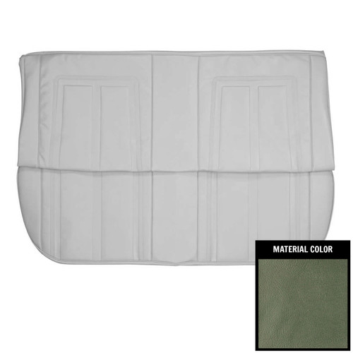 1966 Chevy II, Nova; 4 Door Sedan; SS Style Rear Bench Seat Cover; Aqua