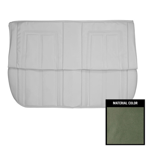 1966 Chevy II, Nova; 4 Door Wagon; SS Style Rear Bench Seat Cover; Aqua