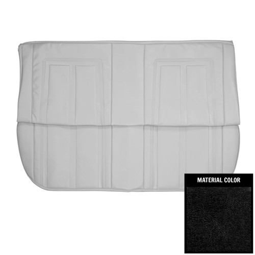 1966 Chevy II, Nova; 4 Door Wagon; SS Style Rear Bench Seat Cover; Black