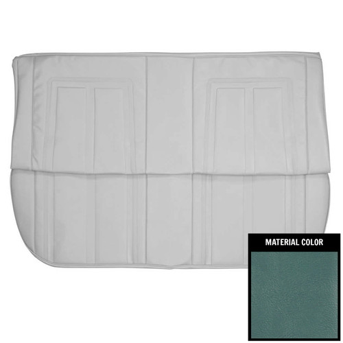 1966 Chevy II, Nova; 4 Door Sedan; SS Style Rear Bench Seat Cover; Light Blue