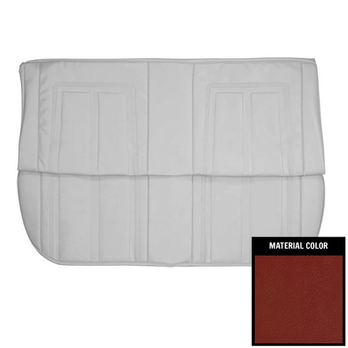 1966 Chevy II, Nova; 4 Door Sedan; OE Style Rear Bench Seat Cover; Red