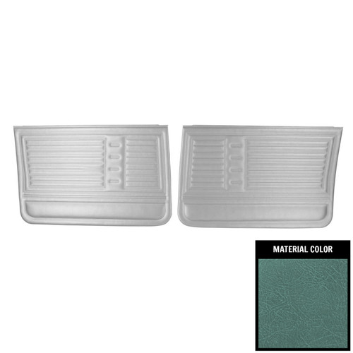 1967 Chevelle; 4 Door Hardtop; Front Door Panels; Aqua