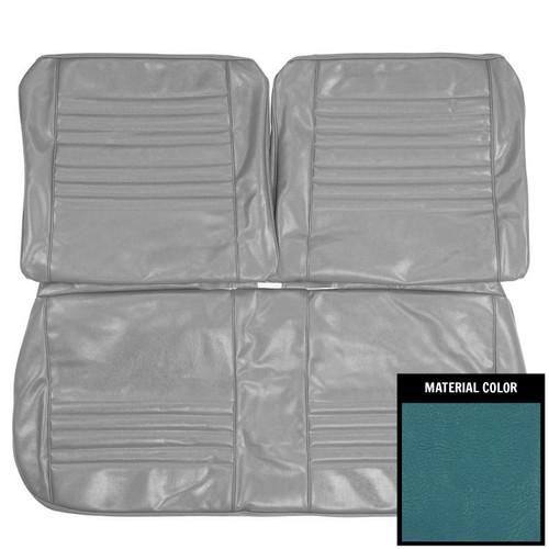 1967 Chevelle; w/o Armrest; Front Bench Seat Cover; Bright Blue