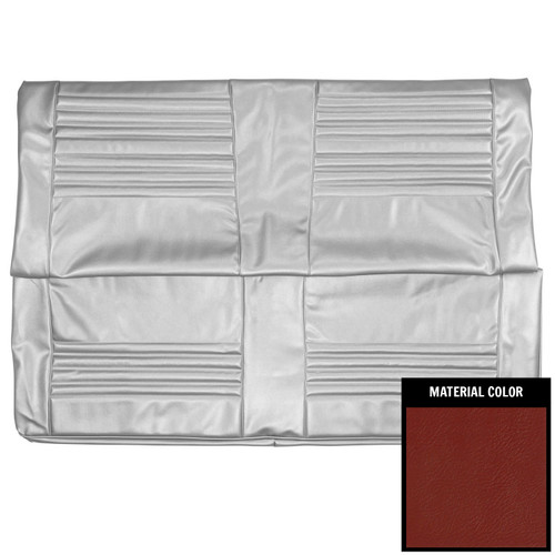 1967 Chevelle; Convertible; Rear Bench Seat Cover; Red