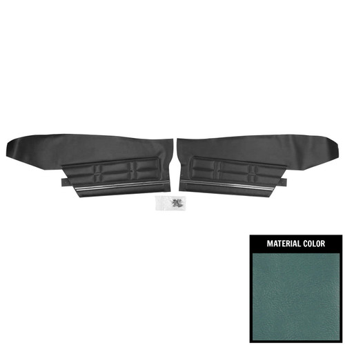 1967 Impala; Hardtop; Rear Side Panels; Light Blue